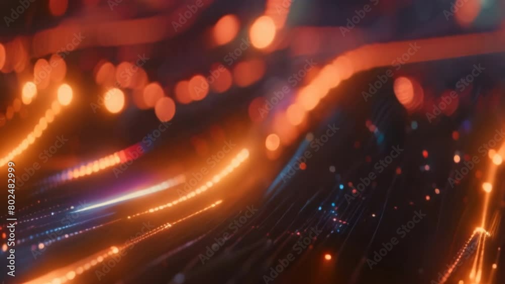Aufkleber A mesmerizing dance of data particles, forming and dissolving into complex patterns, representing the ever-evolving nature of the metaverse.