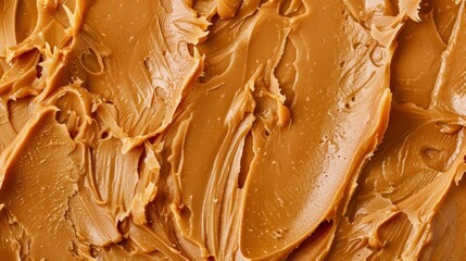 Smooth peanut butter texture background
