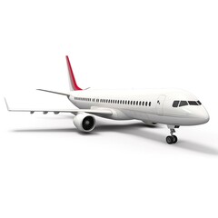 Fototapeta premium white Aeroplane on a white background