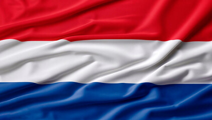 Naklejka premium Flaga Holandii z fałdami