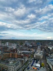 Obraz premium Aerial View of Central Nottingham City of England UK. April 26th, 2024