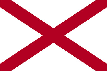 Fototapeta premium Flag of Alabama
