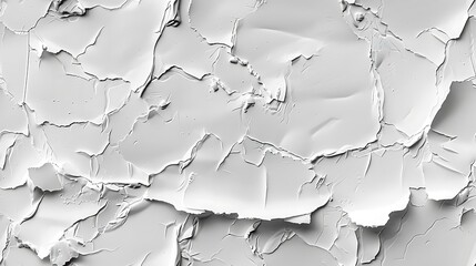 A high-resolution image featuring a textured surface with cracked and peeling paint in monochromatic tones, perfect for a background or abstract design element. 