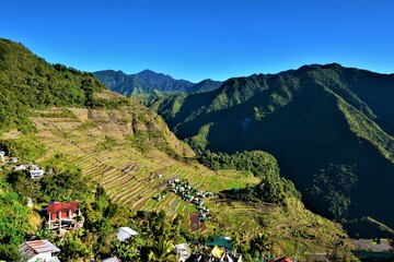 Fototapeta na wymiar The Batad Rice Terraces of the Philippine Cordilleras - UNESCO World Heritage Site on the island of Luzon in the Philippines (Ifugao Province)
