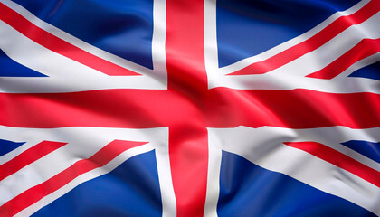 Great Britain flag with folds