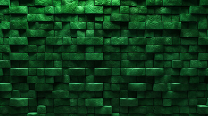 Fototapeta premium green brick wall