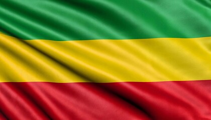 Obraz premium flag of Bolivia with juicy colors_with pleats with visible satin texture