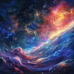Galactic Dreams Phantasmagoria in Cosmic Canva