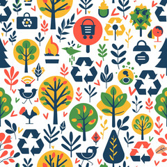 Abstract eco-friendly design, vibrant, renewable energy and sustainability concept