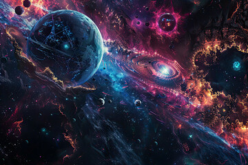 Stellar Nexus Murini Celestial Space Art
