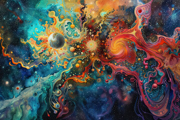 Stellar Nexus Murini Celestial Space Art