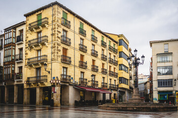 Beautiful city streets in the spanish city of Soria - autonomic province of Castilla y Leon
