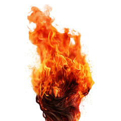 Abstract Fire Swirl Rising Elegantly