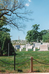 arlington national cemetery in spring