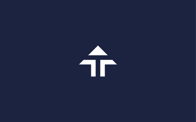 letter t with arrow logo icon design vector design template inspiration