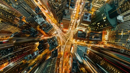 Metropolis in Motion: A Time-Lapse Collage of City Traffic From Above