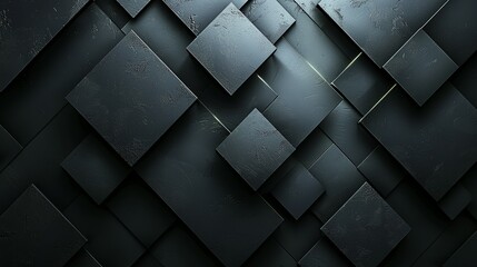 Dark grey abstract geometric background with dark triangular shapes and a textured surface. Modern minimal wallpaper design