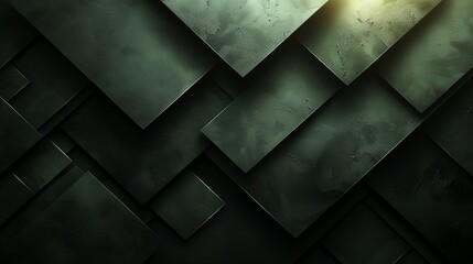 Dark grey abstract geometric background with dark triangular shapes and a textured surface. Modern minimal wallpaper design