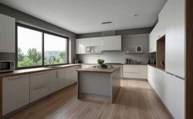 Fototapeta premium modern kitchen interior