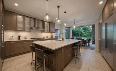 Fototapeta premium modern kitchen interior