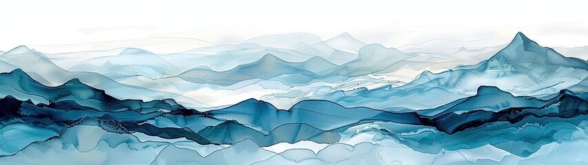 Blue watercolor abstract background. Watercolor Blue background. Abstract Blue texture.