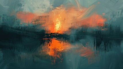 Contemporary abstract landscape