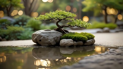 Bonsai Tree Zen Garden