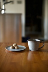 コーヒーとおやつのクッキー