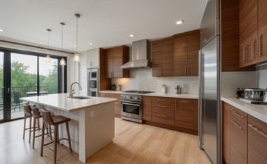 modern kitchen interior