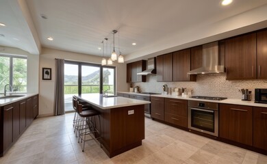 modern kitchen interior