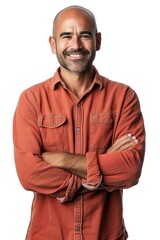 Fototapeta premium Overjoyed Male Model Happy Portrait of a Person, White Background Studio Photo of Cheerful People Showing Emotion, Hair Fashion Clothing Man Model