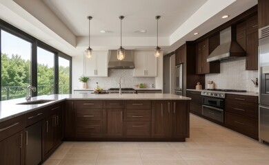 modern kitchen interior