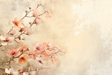 Watercolor floral flower background, pattern, texture. For design