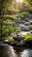 Bonsai Zen Garden (Portrait)