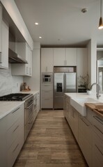 modern kitchen interior