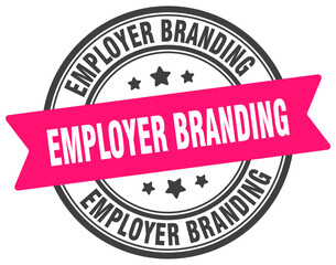 employer branding stamp. employer branding label on transparent background. round sign