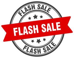 flash sale stamp. flash sale label on transparent background. round sign