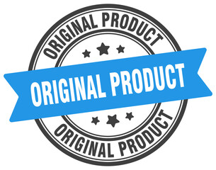 Fototapeta premium original product stamp. original product label on transparent background. round sign
