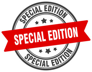 Fototapeta premium special edition stamp. special edition label on transparent background. round sign