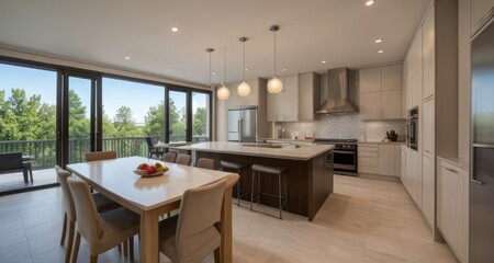 modern kitchen interior