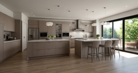 modern kitchen interior
