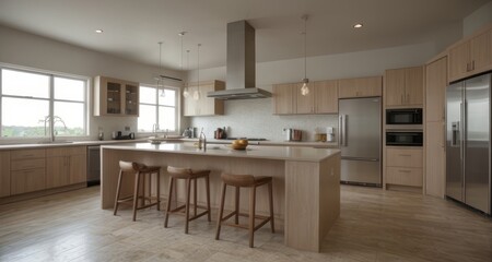 modern kitchen interior