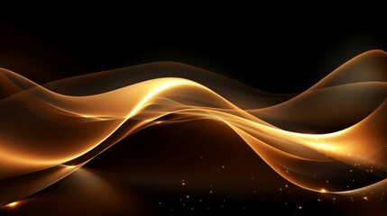 3D abstract wallpaper. Three-dimensional dark golden and black background. golden wallpaper. Black and gold background
