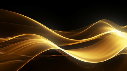 Obraz premium 3D abstract wallpaper. Three-dimensional dark golden and black background. golden wallpaper. Black and gold background