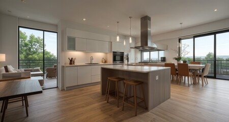 modern kitchen interior