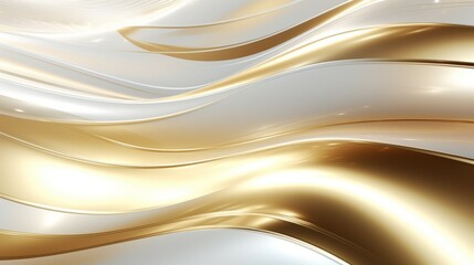 Obraz premium Abstract shiny color gold wave design element .golden curved yellow lines .with sparkling effect on white background .Used for template or background, banner.
