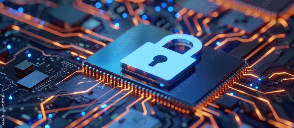 Poster The processor on this chip uses various encryption and authentication methods to protect sensitive information. Electronic key