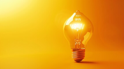 A captivating advertisement promoting cashback programs, with a stylized bulb symbol representing savings against a sunny yellow backdrop, conveying the idea of financial rewards