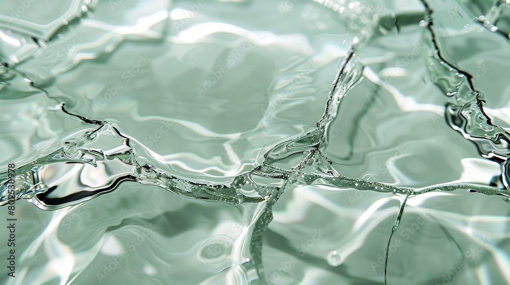 Aufkleber a stunning macro shot that captures the allure of water's unique forms and movements, highlighting n