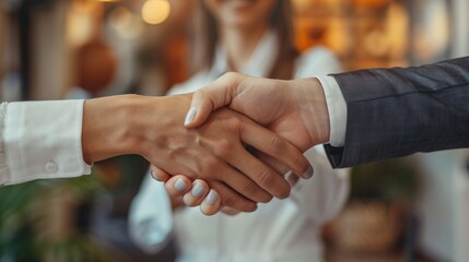 handshaking two partners ,agreement concept